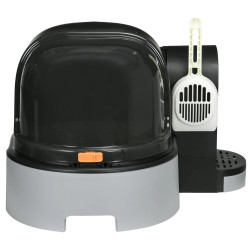 Litiera inchisa pentru pisici PawHut D31-080V00GY (Grey/Black) Thumb