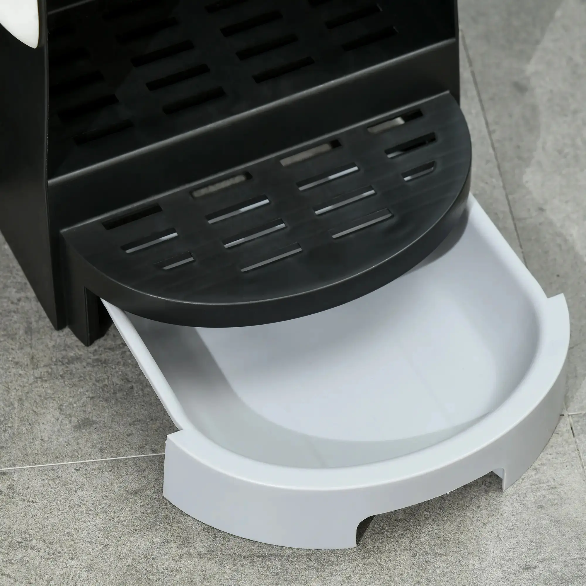 Litiera inchisa pentru pisici PawHut D31-080V00GY (Grey/Black) - 3