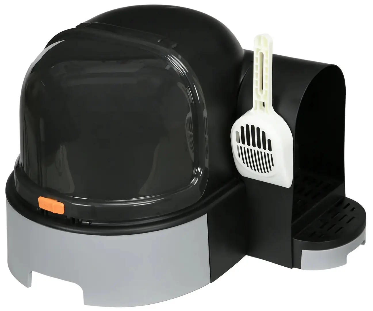 Litiera inchisa pentru pisici PawHut D31-080V00GY (Grey/Black)