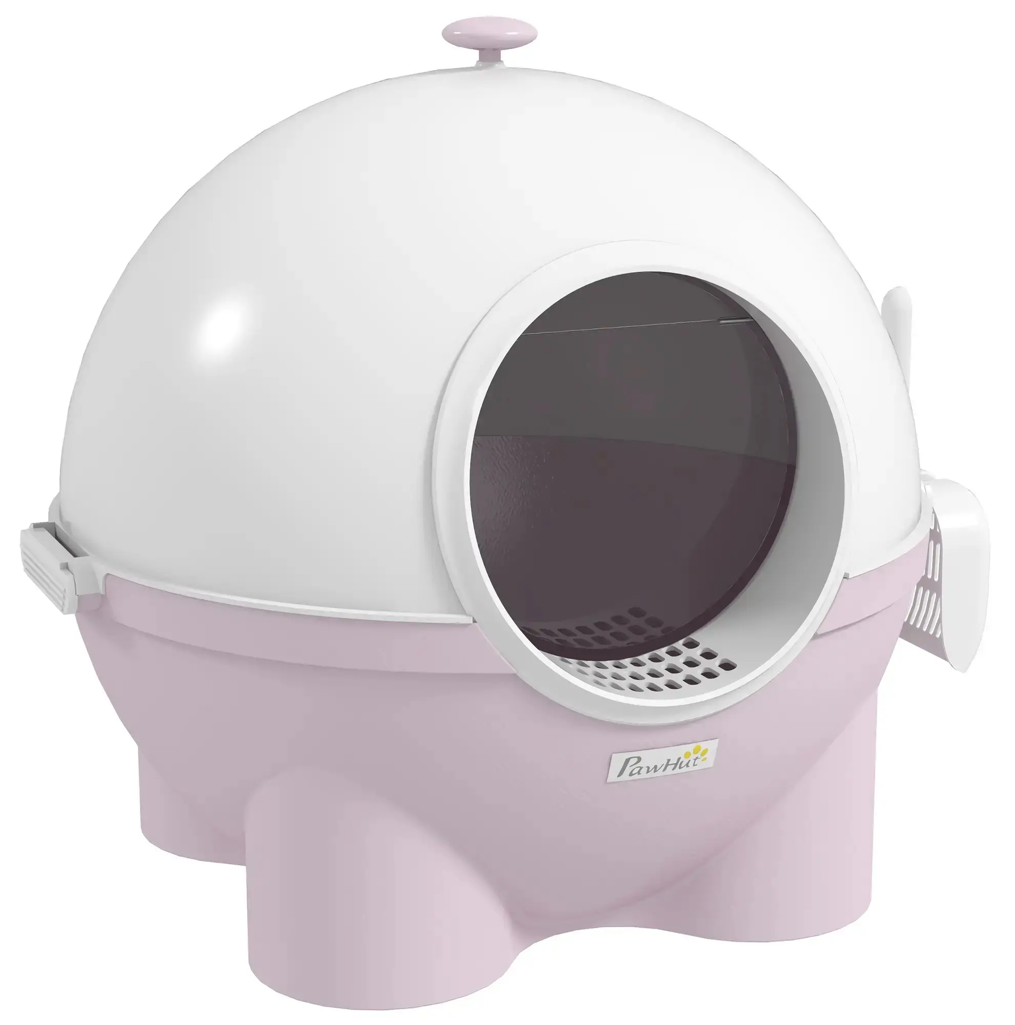 Litiera inchisa pentru pisici PawHut D31-081V00PK (Pink) - 2