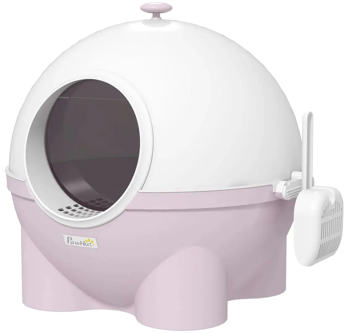 Litiera inchisa pentru pisici PawHut D31-081V00PK (Pink)