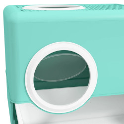 Litiera inchisa pentru pisici PawHut D31-084V00GN (Turquoise) Thumb