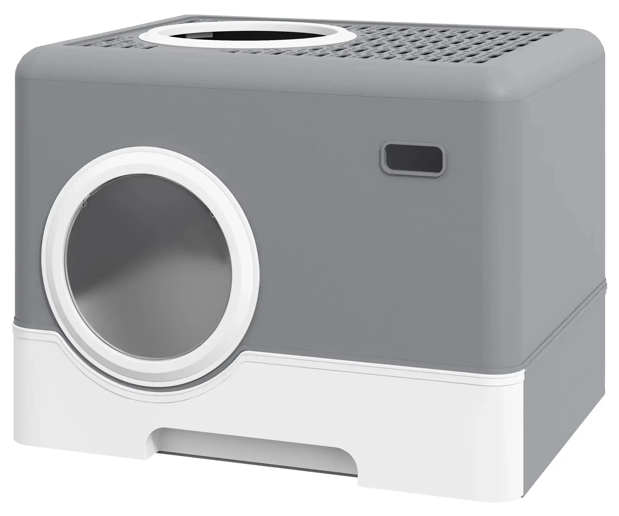 Litiera inchisa pentru pisici PawHut D31-084V00GY (Grey) - 2