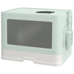 Закрытый туалет для кошек PawHut D31-085V00GN (Green) Thumb