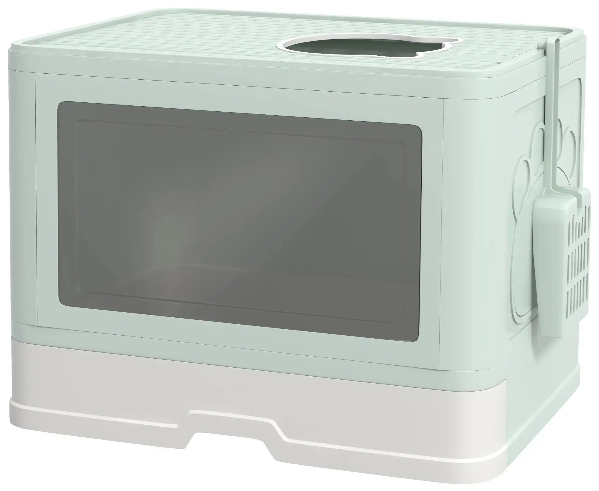 Закрытый туалет для кошек PawHut D31-085V00GN (Green) - 2