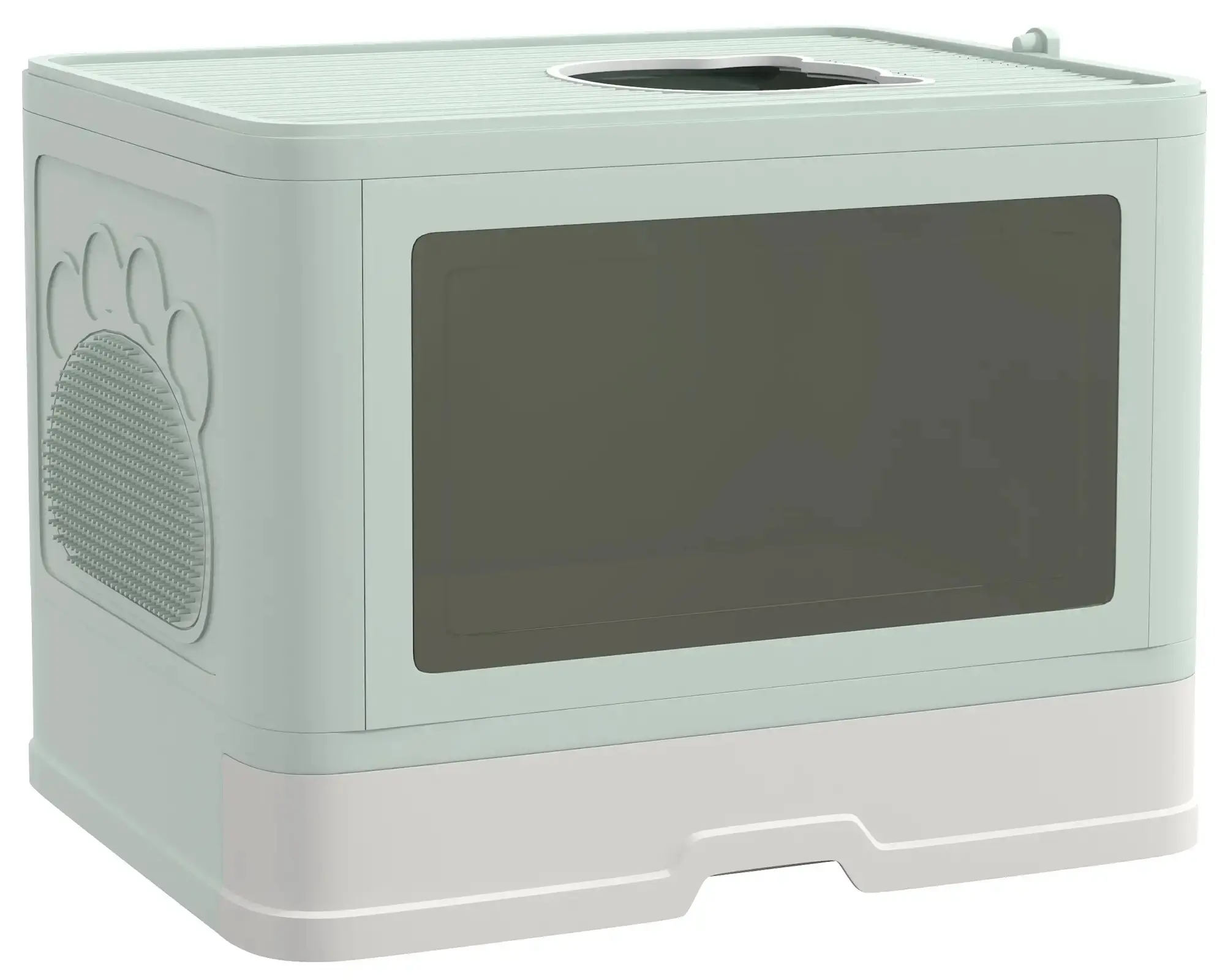 Закрытый туалет для кошек PawHut D31-085V00GN (Green) - 3