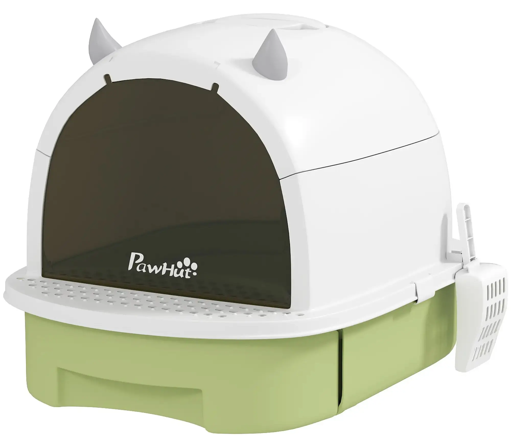 Закрытый туалет для кошек PawHut D31-101V00GN (Green/White) - 2