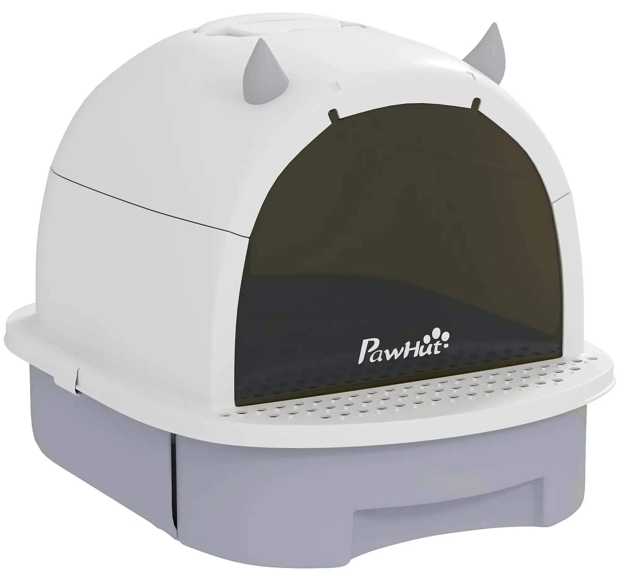Litiera inchisa pentru pisici PawHut D31-101V00GY (Grey) - 2
