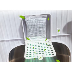 Закрытый туалет для кошек PawHut D31-102V00GN (White/Green) Thumb