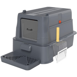 Litiera inchisa pentru pisici PawHut D31-103V00GY (Dark Grey)