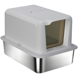 Litiera inchisa pentru pisici PawHut D31-103V00GY (Grey/Silver) Thumb