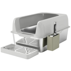 Закрытый туалет для кошек PawHut D31-114V00LG (Light Grey) Thumb