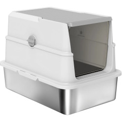 Закрытый туалет для кошек PawHut D31-141V02LG (Grey/Silver) Thumb