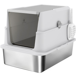 Закрытый туалет для кошек PawHut D31-141V02LG (Grey/Silver) Thumb