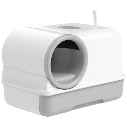 Закрытый туалет для кошек PawHut D31-155V00GY (Grey/White) Thumb