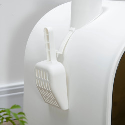 Litiera inchisa pentru pisici PawHut D31-050V00WT (White) Thumb