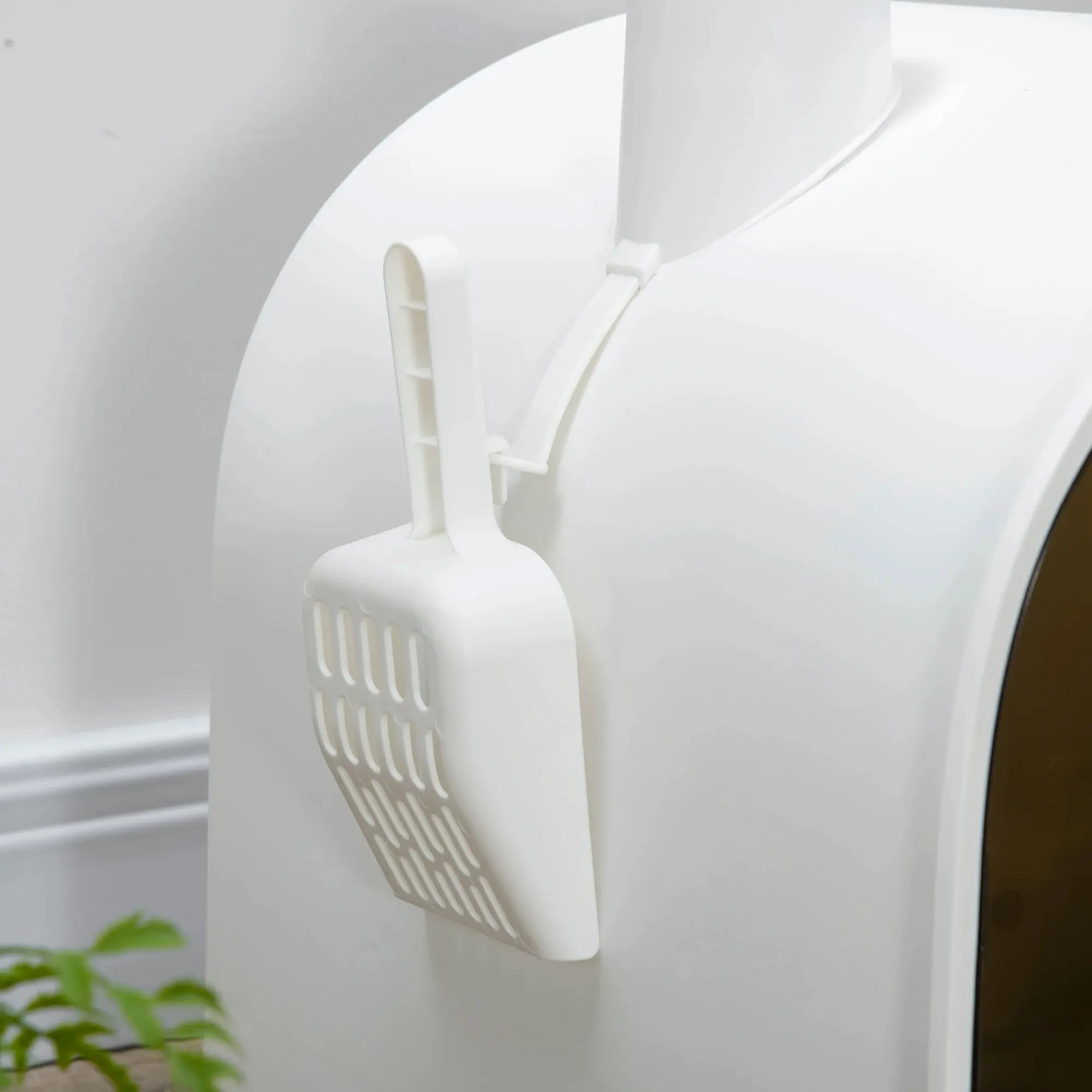 Litiera inchisa pentru pisici PawHut D31-050V00WT (White) - 4