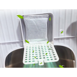 Litiera inchisa pentru pisici PawHut D31-102V00GY (Grey/White) Thumb