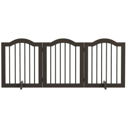 Bariera de siguranta pentru caini PawHut D06-048V01CF (Brown) Thumb
