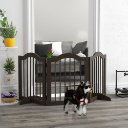 Bariera de siguranta pentru caini PawHut D06-048V01CF (Brown) Thumb