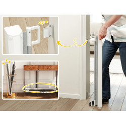 Защитный барьер для собак PawHut D06-071V01 (Grey/White) Thumb