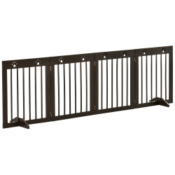 Защитный барьер для собак PawHut D06-084BN (Brown) Thumb