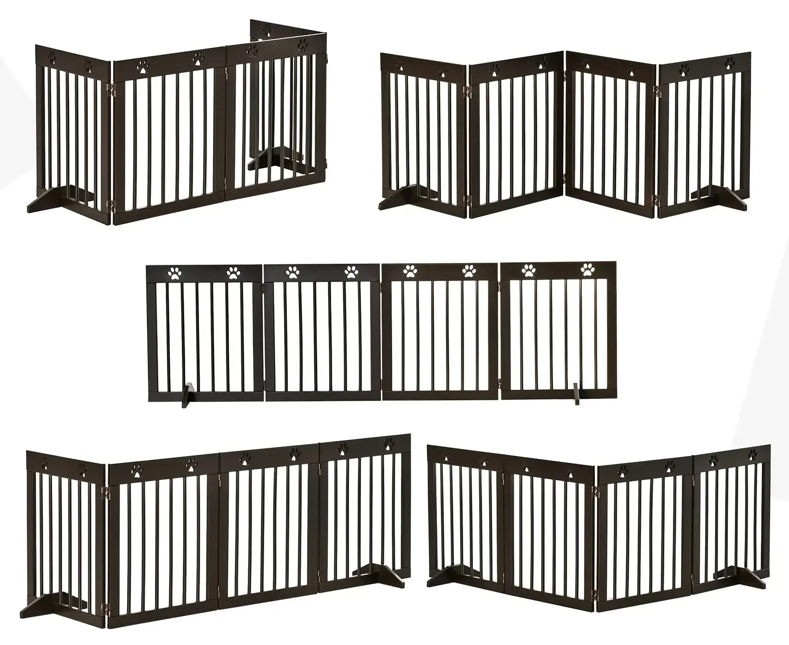 Защитный барьер для собак PawHut D06-084BN (Brown) - 3