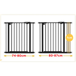 Bariera de siguranta pentru caini PawHut D06-096V02BK (Black) Thumb