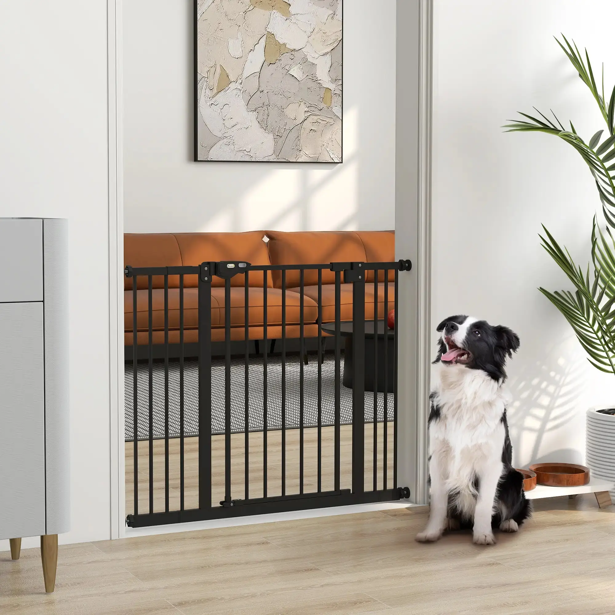 Bariera de siguranta pentru caini PawHut D06-096V04BK (Black) - 4