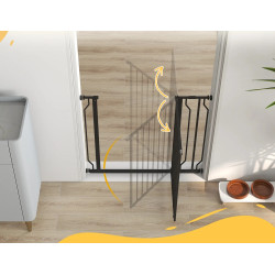 Bariera de siguranta pentru caini PawHut D06-109V00BK (Black) Thumb