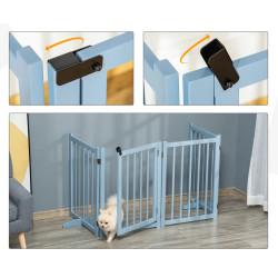 Bariera de siguranta pentru caini PawHut D06-117GY (Blue-grey) Thumb