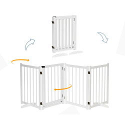 Защитный барьер для собак PawHut D06-117WT (White) Thumb