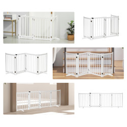 Защитный барьер для собак PawHut D06-117WT (White) Thumb