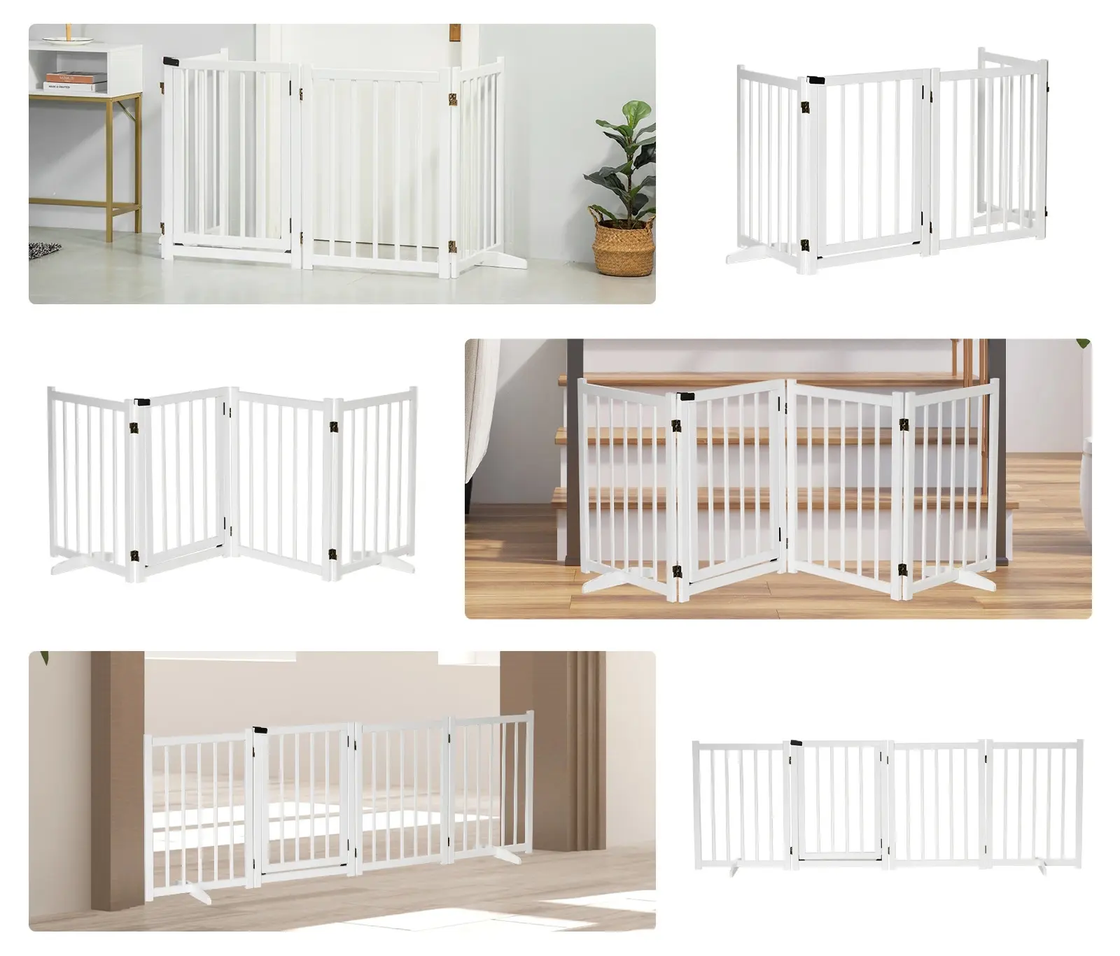 Защитный барьер для собак PawHut D06-117WT (White) - 5