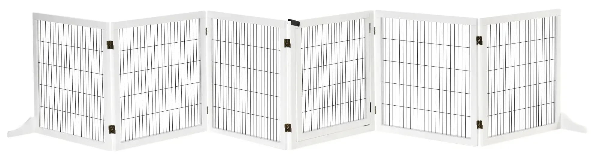 Bariera de siguranta pentru caini PawHut D06-118WT (White) - 2