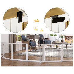 Bariera de siguranta pentru caini PawHut D06-118WT (White) Thumb