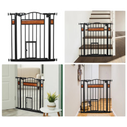 Bariera de siguranta pentru caini PawHut D06-121 (Black) Thumb