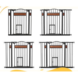 Bariera de siguranta pentru caini PawHut D06-121V01 (Black) Thumb