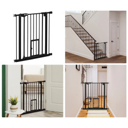 Bariera de siguranta pentru caini PawHut D06-122BK (Black) Thumb