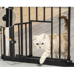 Bariera de siguranta pentru caini PawHut D06-122BK (Black) Thumb