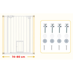 Bariera de siguranta pentru caini PawHut D06-123 (White) Thumb
