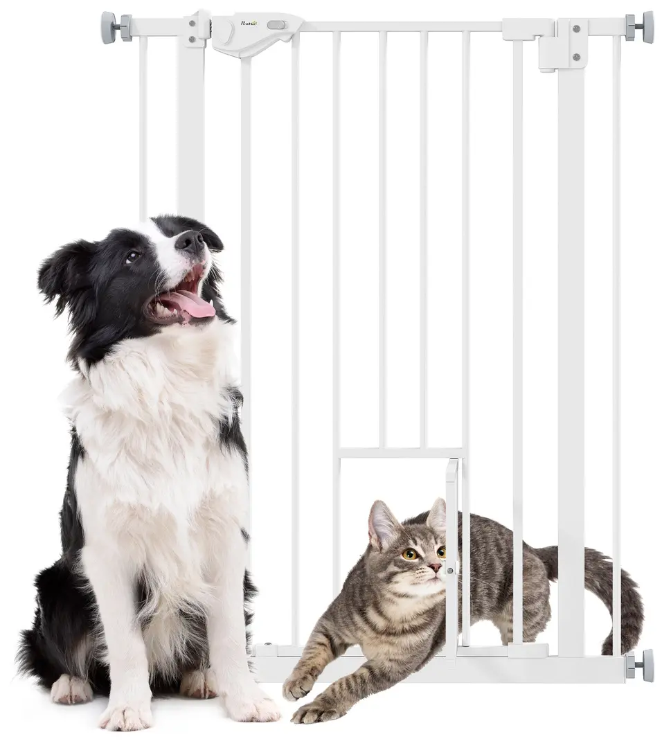 Bariera de siguranta pentru caini PawHut D06-123 (White)