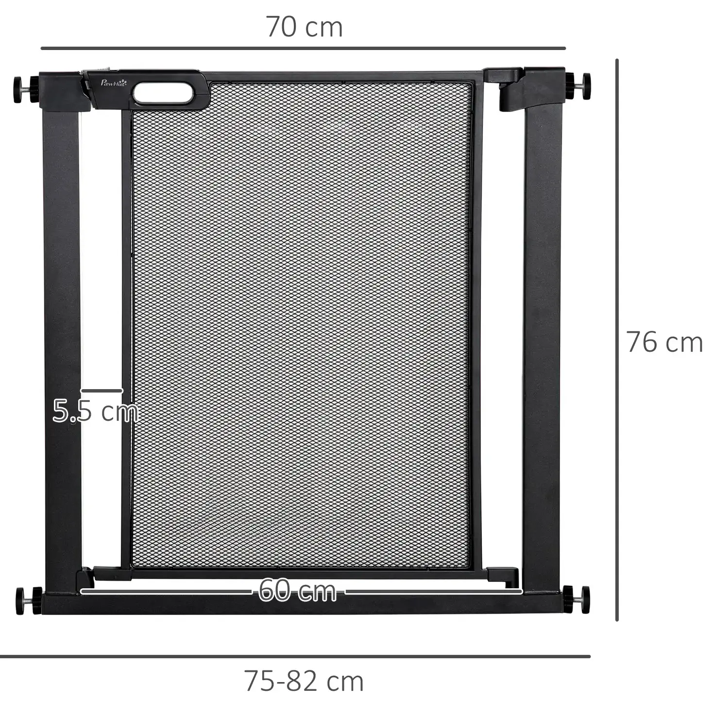 Bariera de siguranta pentru caini PawHut D06-144BK (Black) - 3