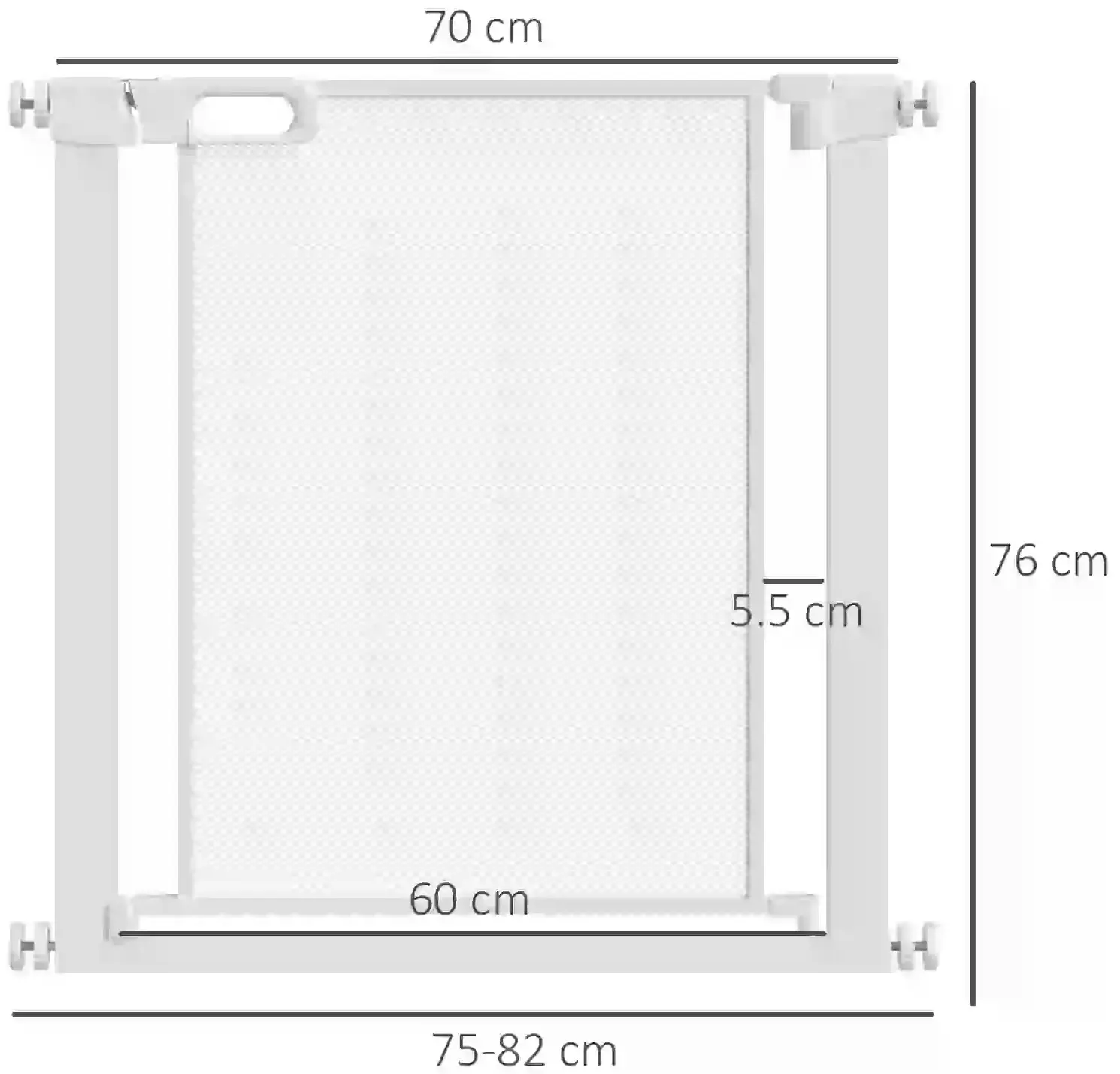 Защитный барьер для собак PawHut D06-144WT (White) - 3