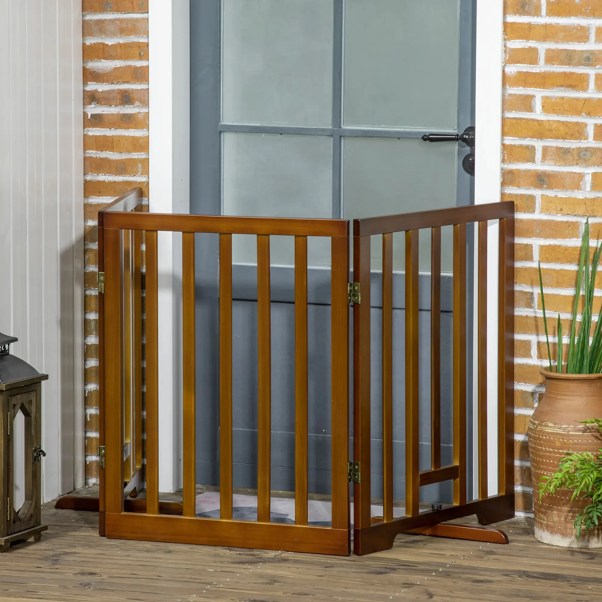 Защитный барьер для собак PawHut D06-152V01CF (Brown) - 5