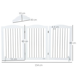 Защитный барьер для собак PawHut D06-168V00WT (White) Thumb