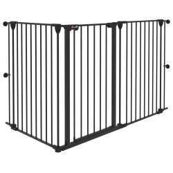 Bariera de siguranta pentru caini PawHut D06-186V00BK (Black) Thumb