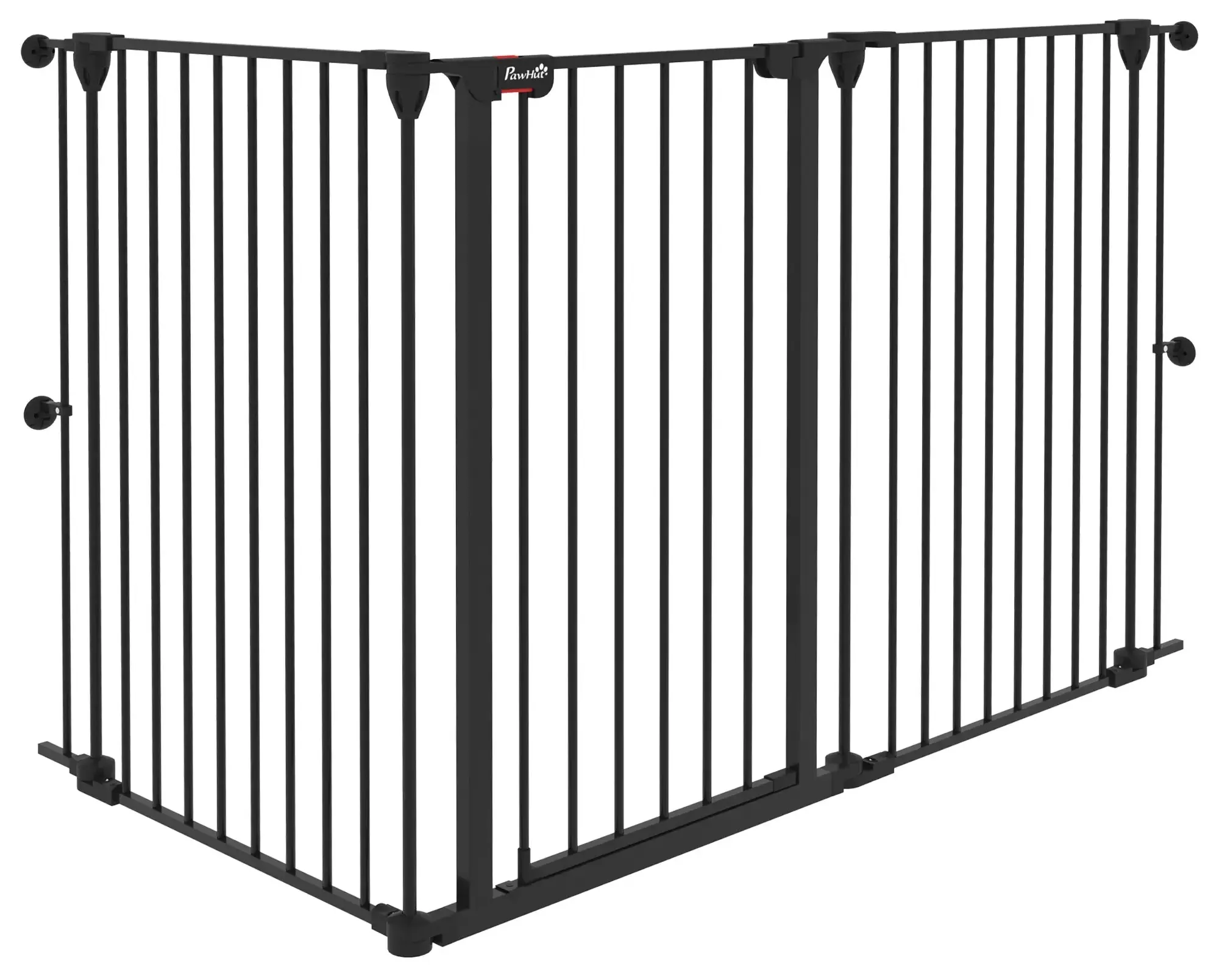 Bariera de siguranta pentru caini PawHut D06-186V00BK (Black) - 2