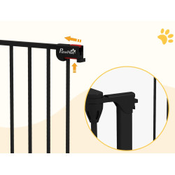 Bariera de siguranta pentru caini PawHut D06-186V00BK (Black) Thumb
