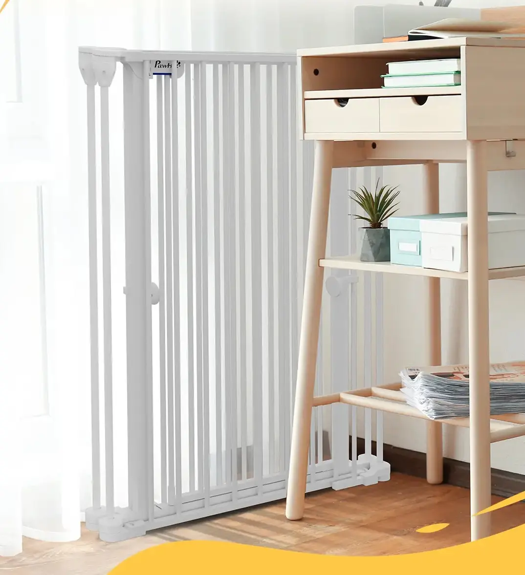 Защитный барьер для собак PawHut D06-186V00WT (White) - 6